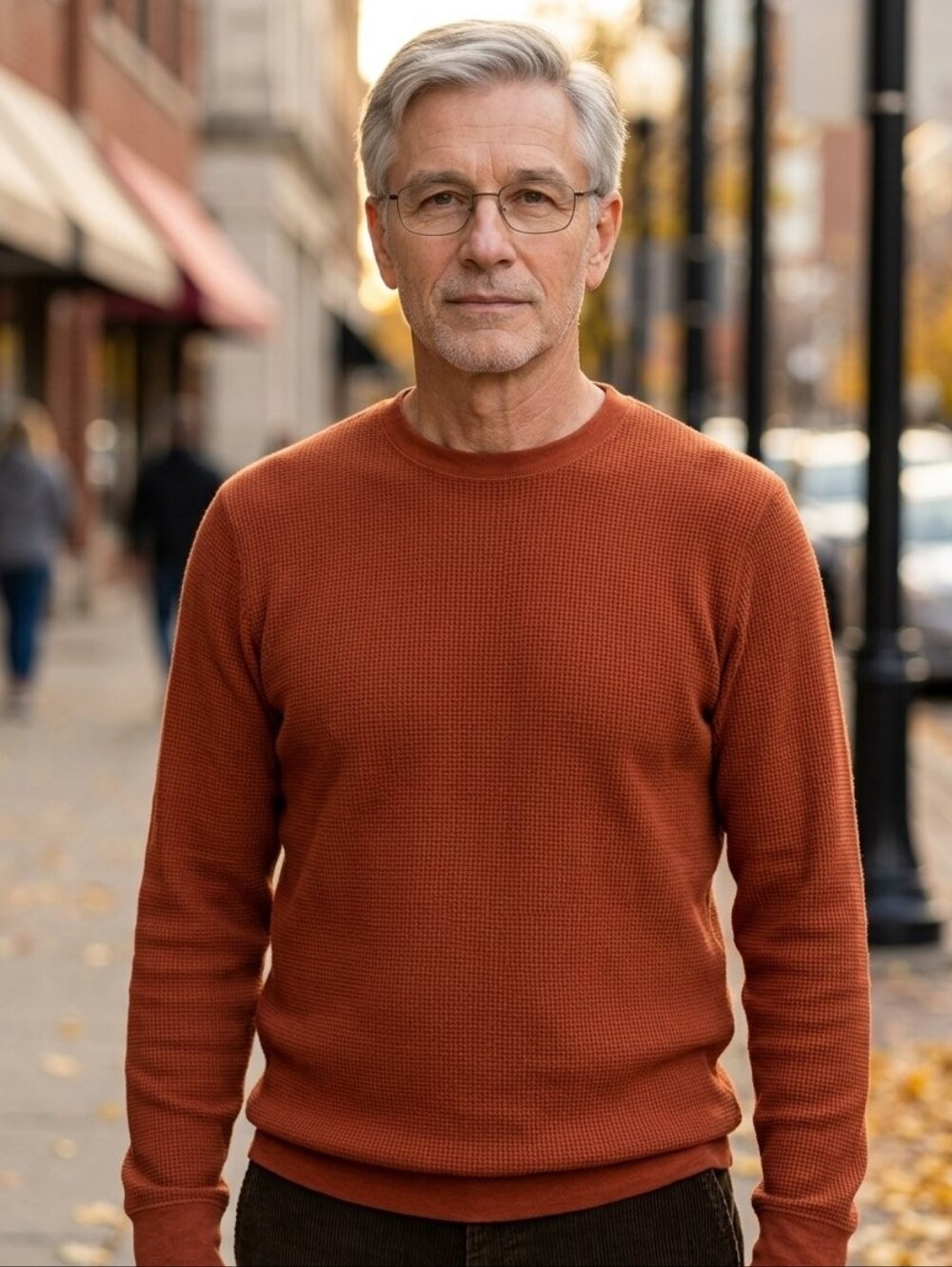 Cozy Rust Orange Sweater